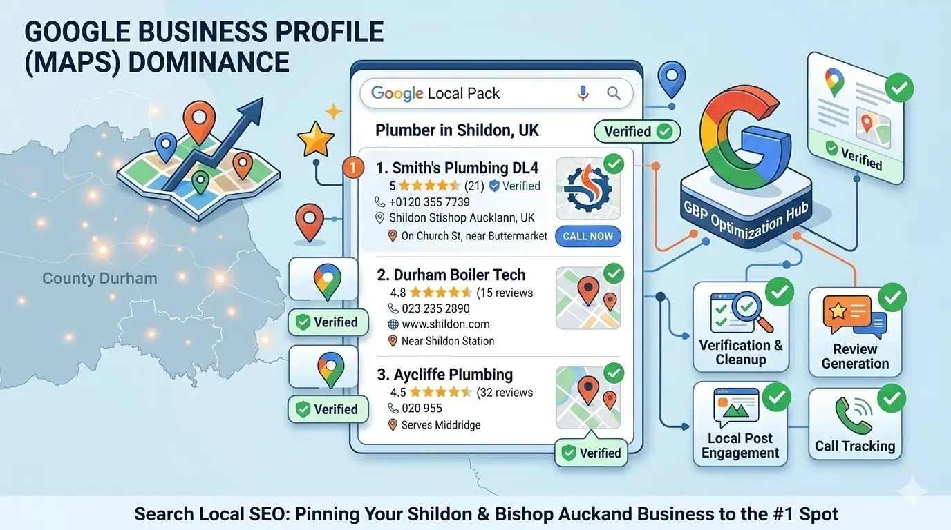 A demonstration of Google Map Pack dominance
