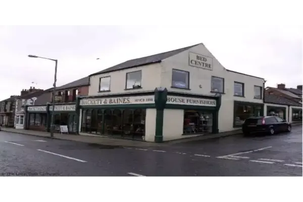 Historic Hackett & Baines shop on Church Street - supporting Shildon small businesses